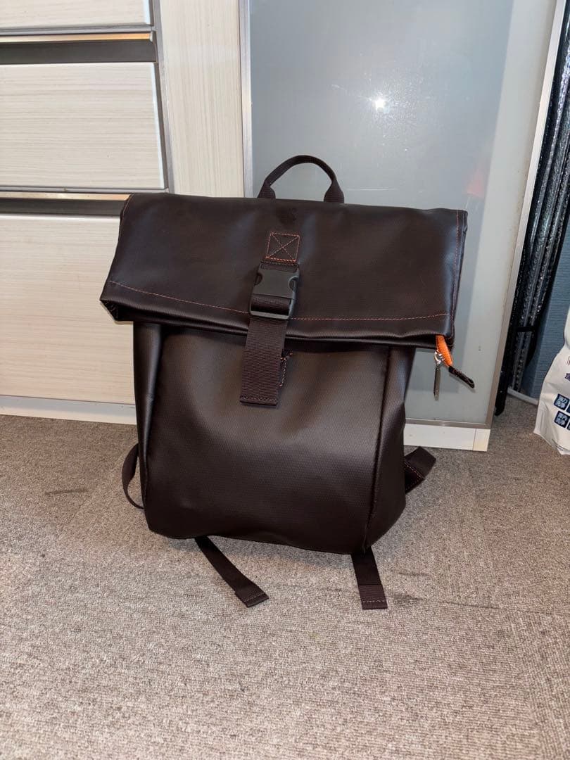 BREE ブラウン フラップバックパック