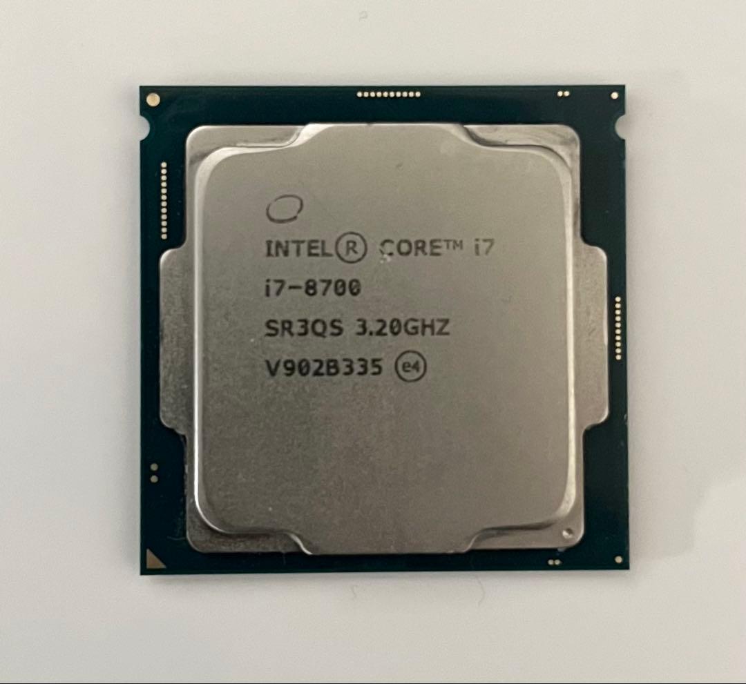 intel core i7 8700 CPU 動作品