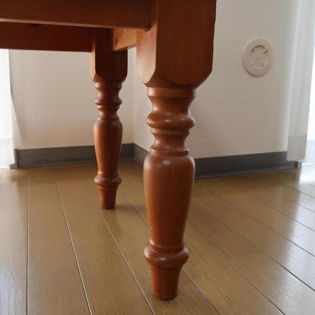 英国　アンティークパイン　ローテーブル　オールドパイン　たのメル便　送料込♡