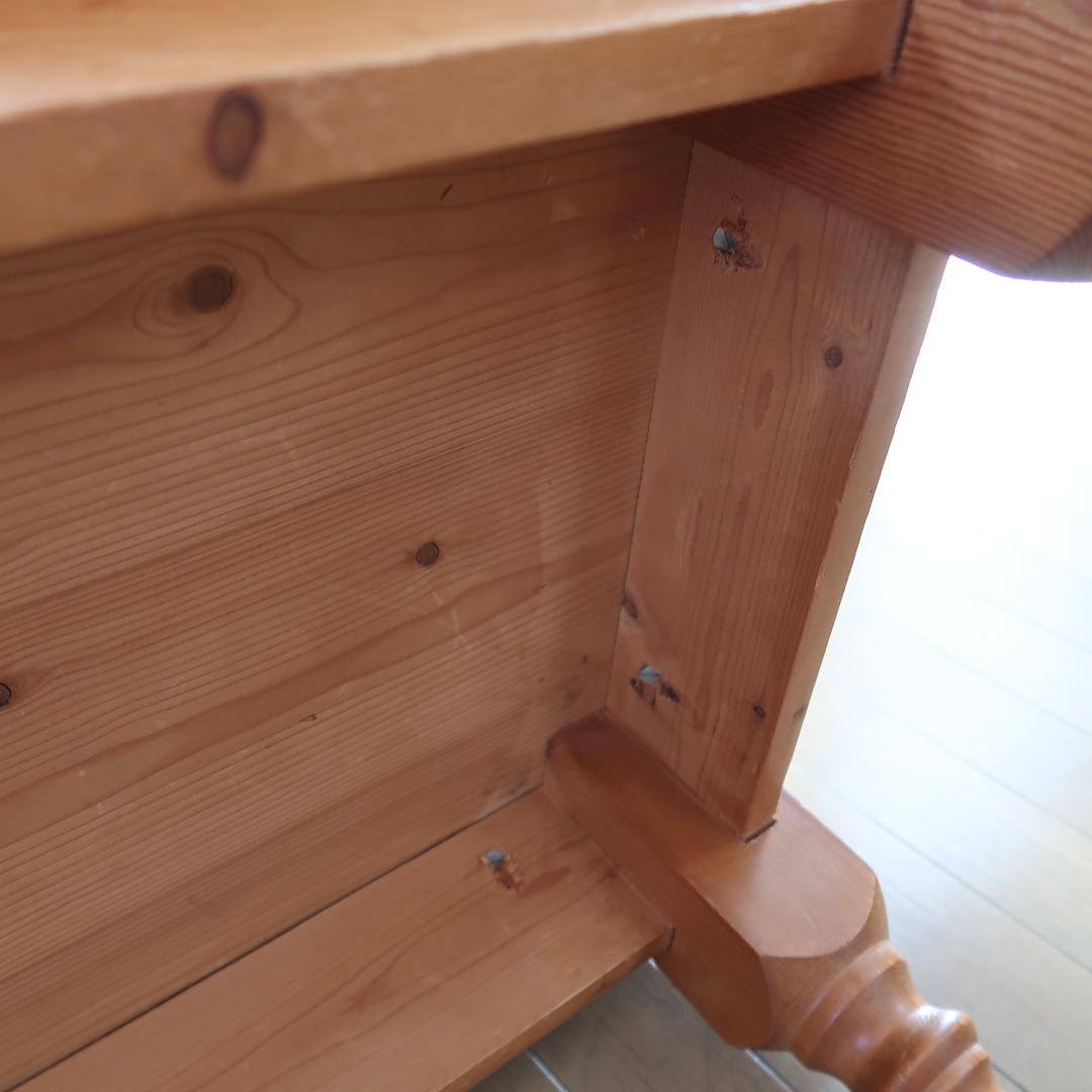 英国　アンティークパイン　ローテーブル　オールドパイン　たのメル便　送料込♡