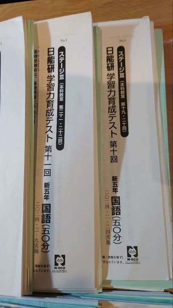2024年5年前期育成テストフルセット 4科 日能研