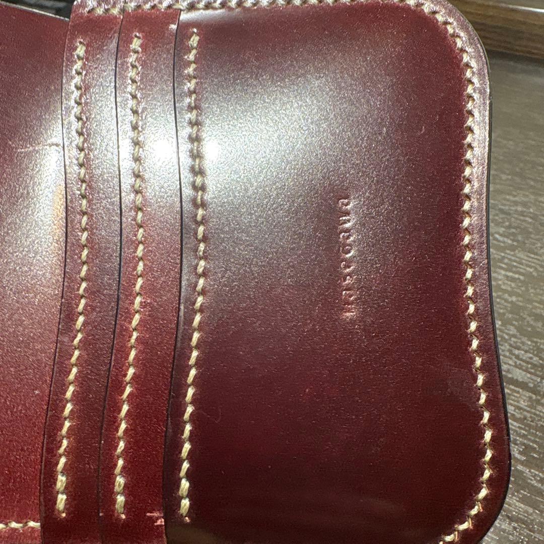 【条件付値下可】フルシェルコードバン（ロカド製）　スパンカー二つ折り財布