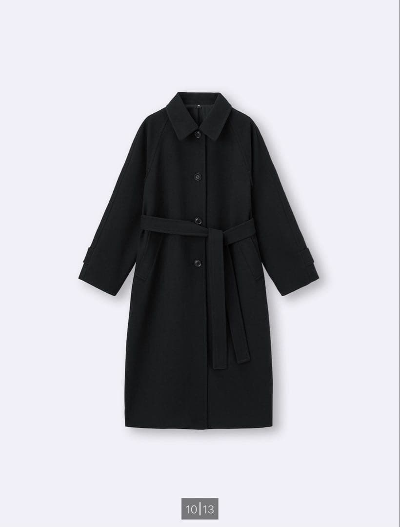 GU コージーメルトンバルマカーンコート+EC丈長め3XL ブラック