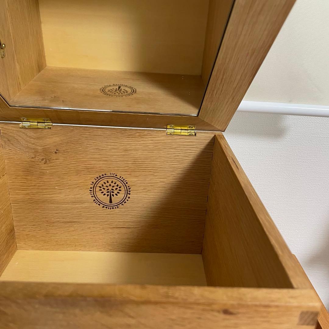 倉敷意匠　キナル別注　ならの化粧ボックス　メイクボックス　日本製