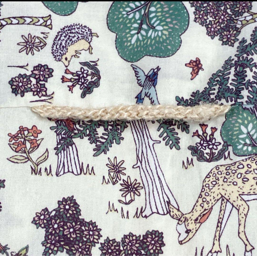 YAECA ヤエカ　リバティ　アニマル柄半袖シャツ　オープンカラー　ベージュ　M