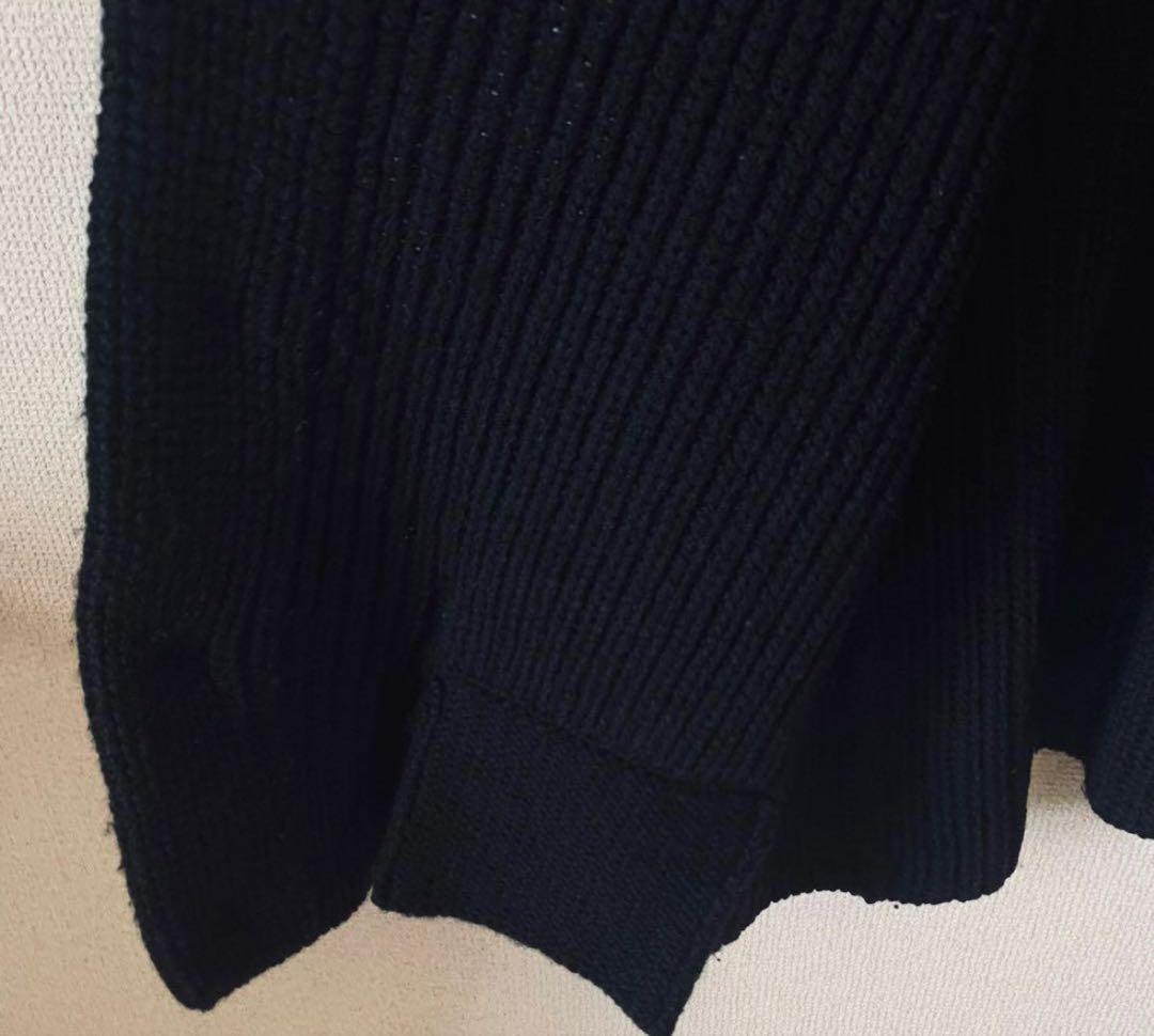 yohji yamamoto pour homme カーディガン　厚手　黒　3