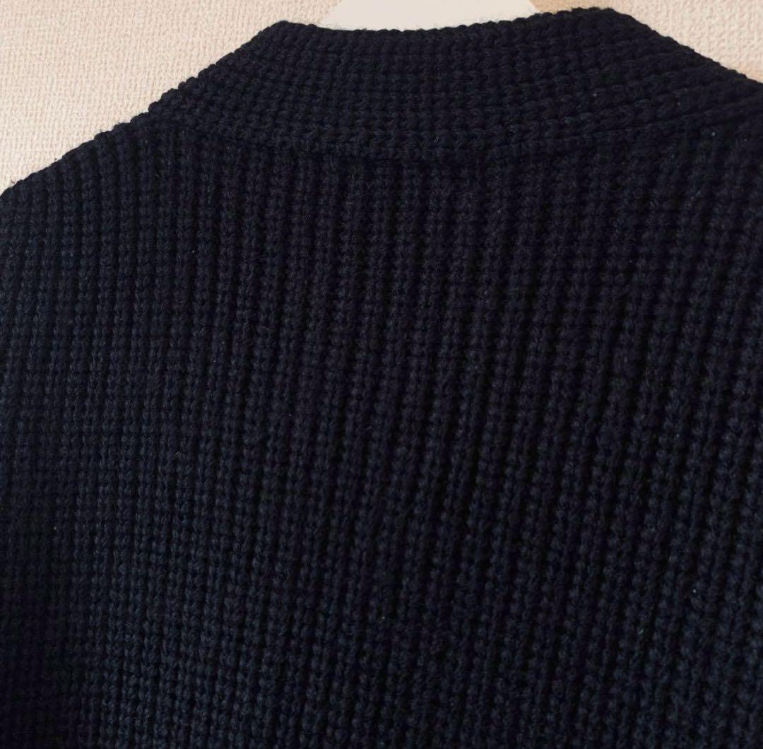 yohji yamamoto pour homme カーディガン　厚手　黒　3