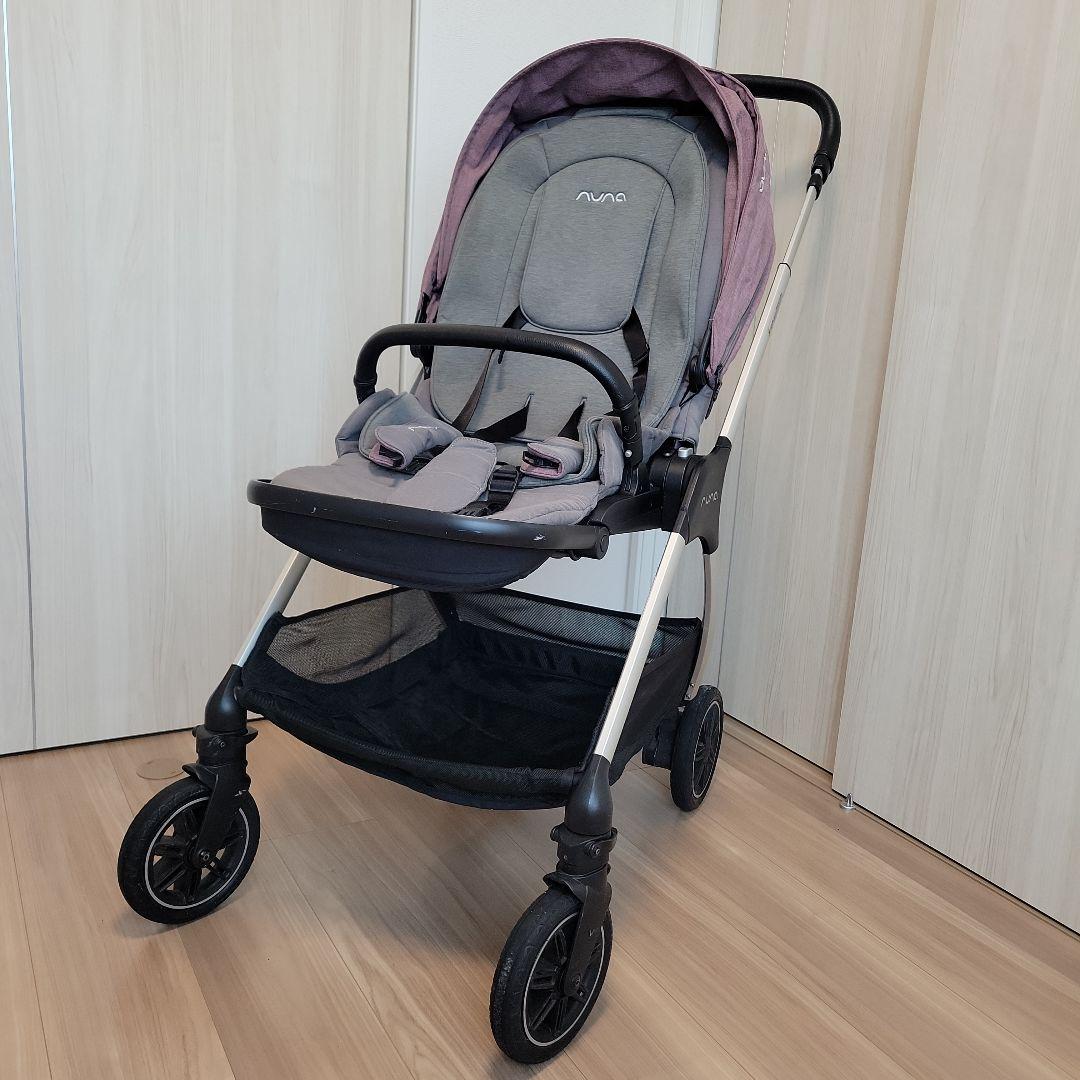 NUNA ベビーカー グレー/パープル