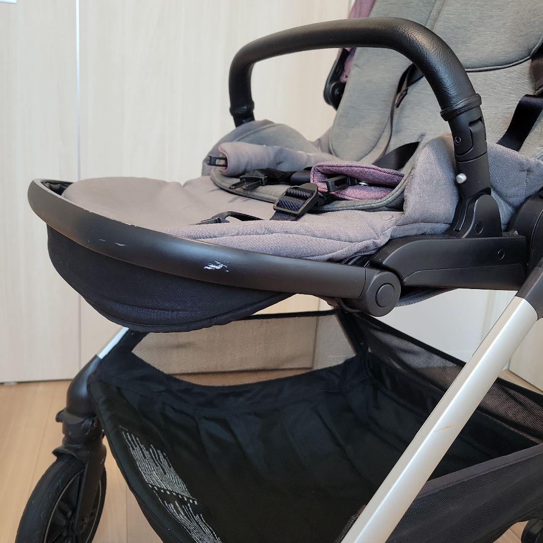 NUNA ベビーカー グレー/パープル