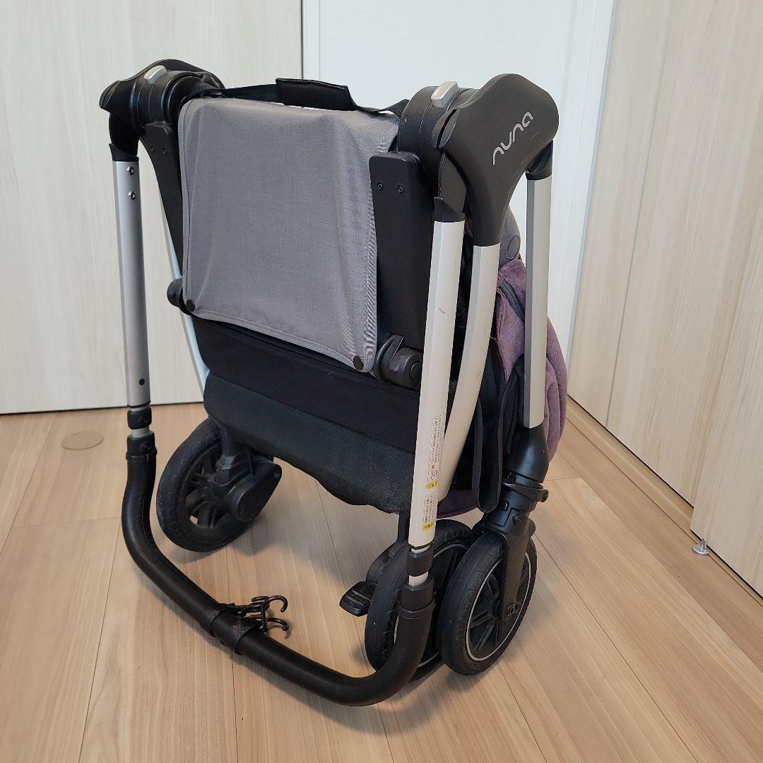 NUNA ベビーカー グレー/パープル