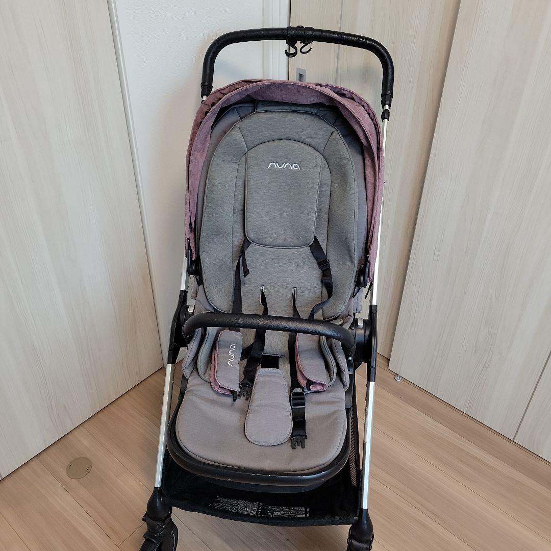 NUNA ベビーカー グレー/パープル