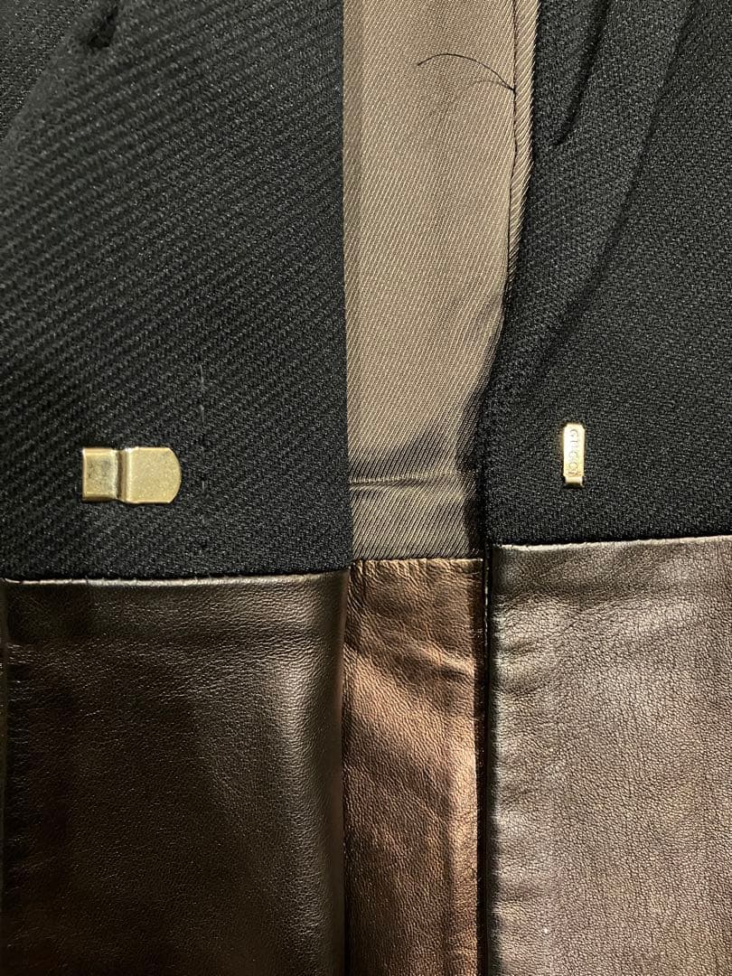 グッチ　GUCCI セットアップ　パンツスーツ　黒　ブロンズ　サイズ40
