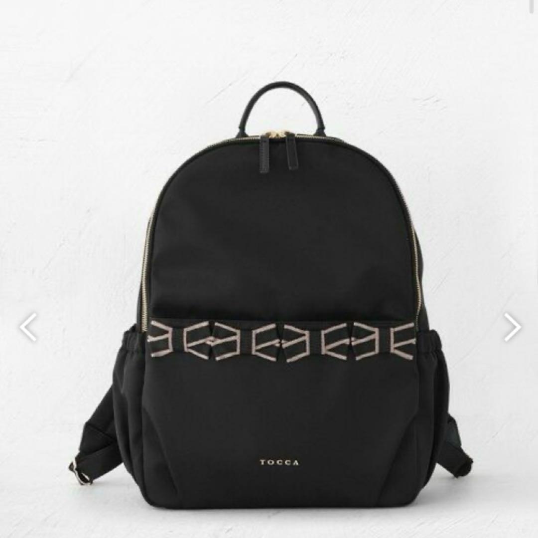 momomama 　TOCCA ♪ブラック♪バックパック♪フリル♪可愛い