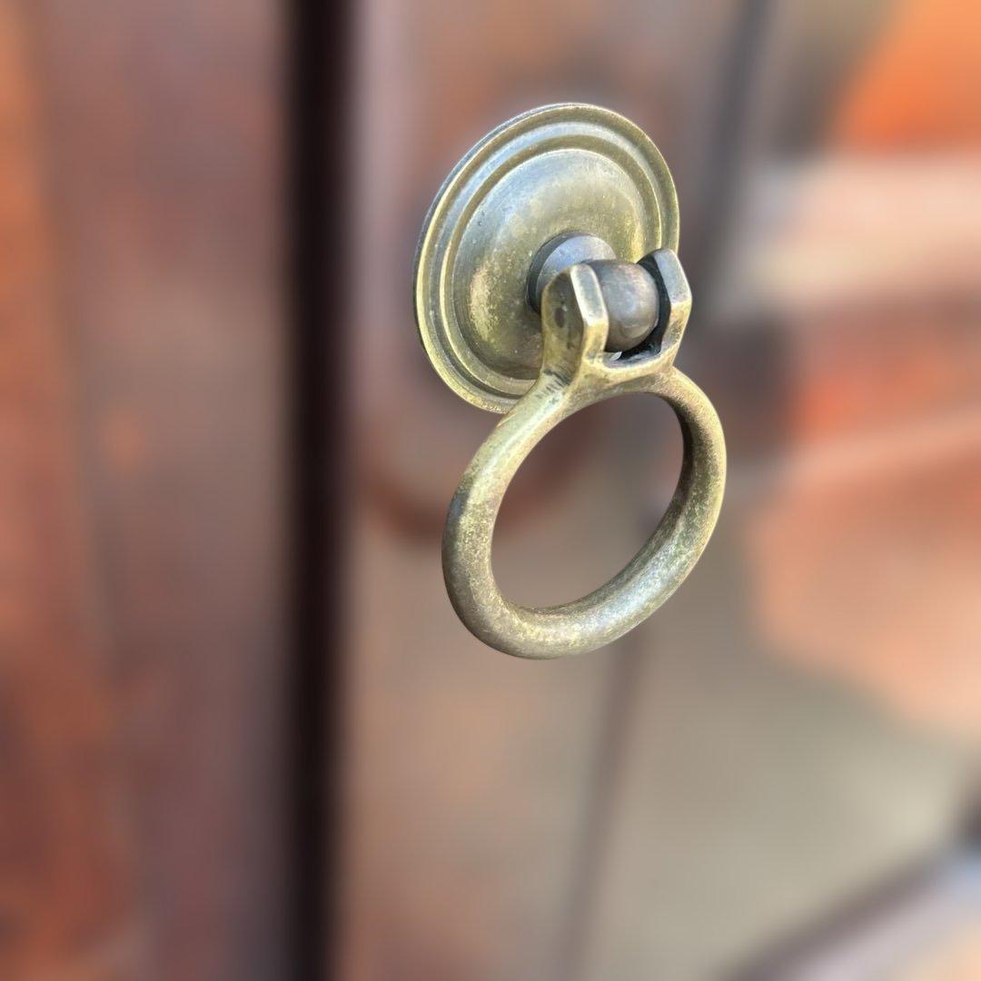 松本民芸家具　ミズメザクラ無垢材食器棚　　　キッチンボード/カップボード　送料込