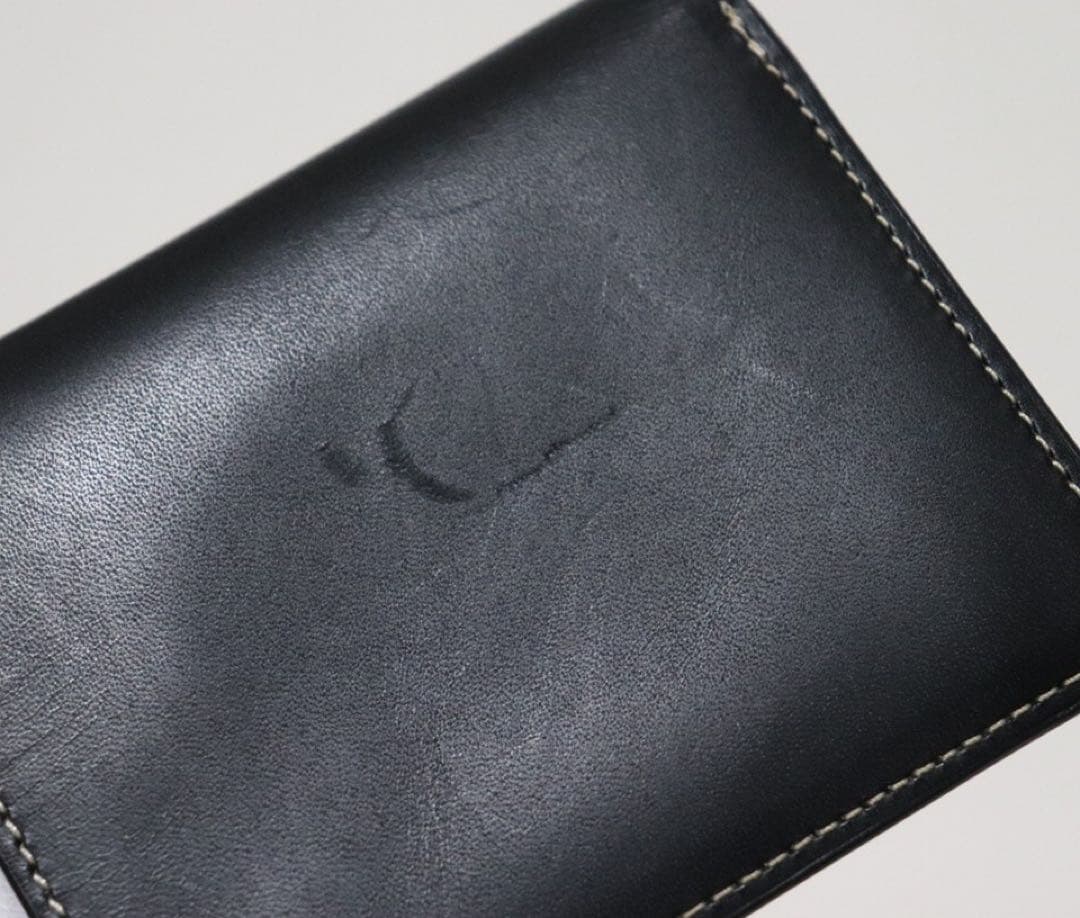 《ポールスミス》新品 ステッチハイライト 凹凸ロゴレザー2つ折り財布 ウォレット