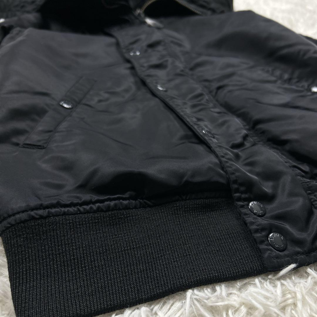 希少　アヴィレックス　N-2B 黒　ブラック　短丈　フライトジャケット　L