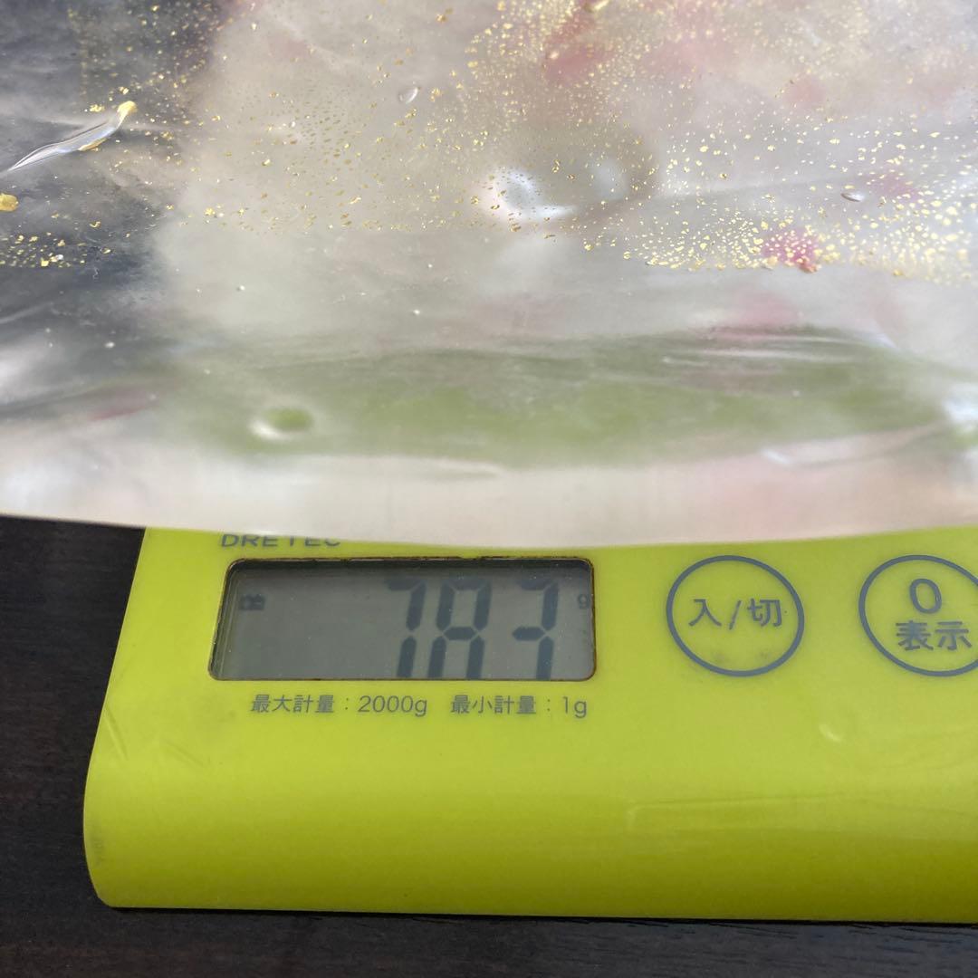 八角形ガラス皿 3枚セット 金箔模様