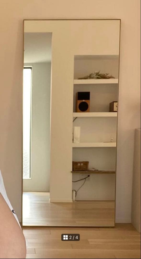 Blass frame mirror 真鍮フレーム 全身鏡