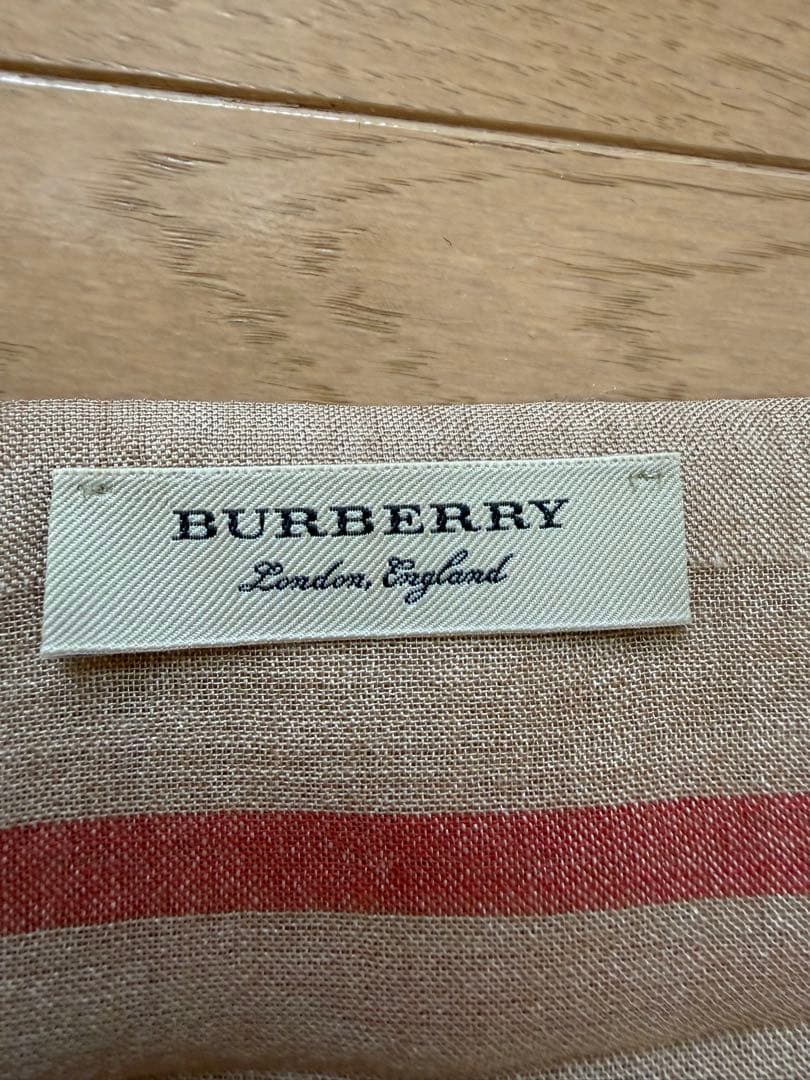 美品BURBERRY チェック柄ストール　大判