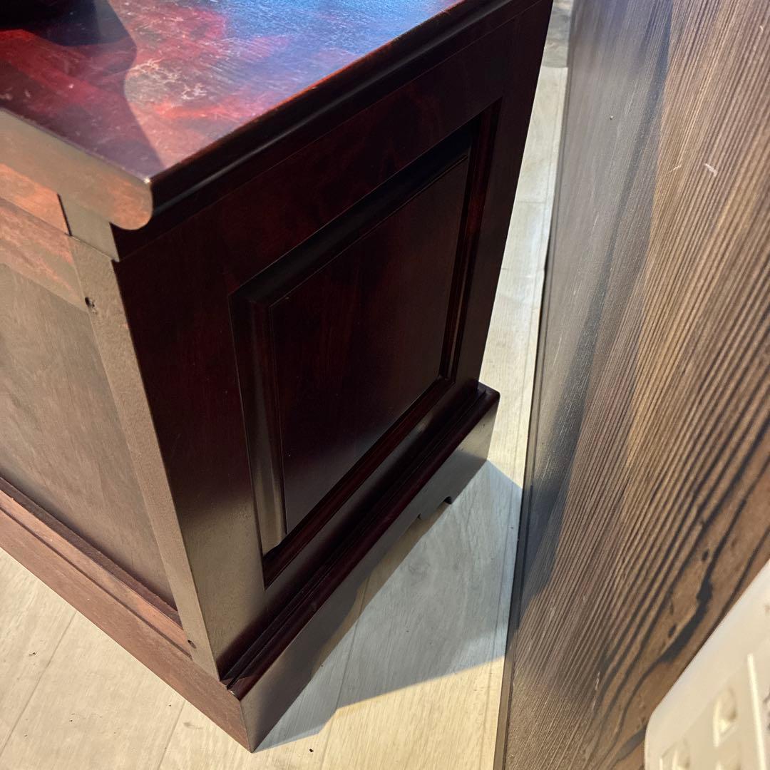 九州民芸家具　☆送料無料☆ 木製ダークブラウンドレッサー・鏡台