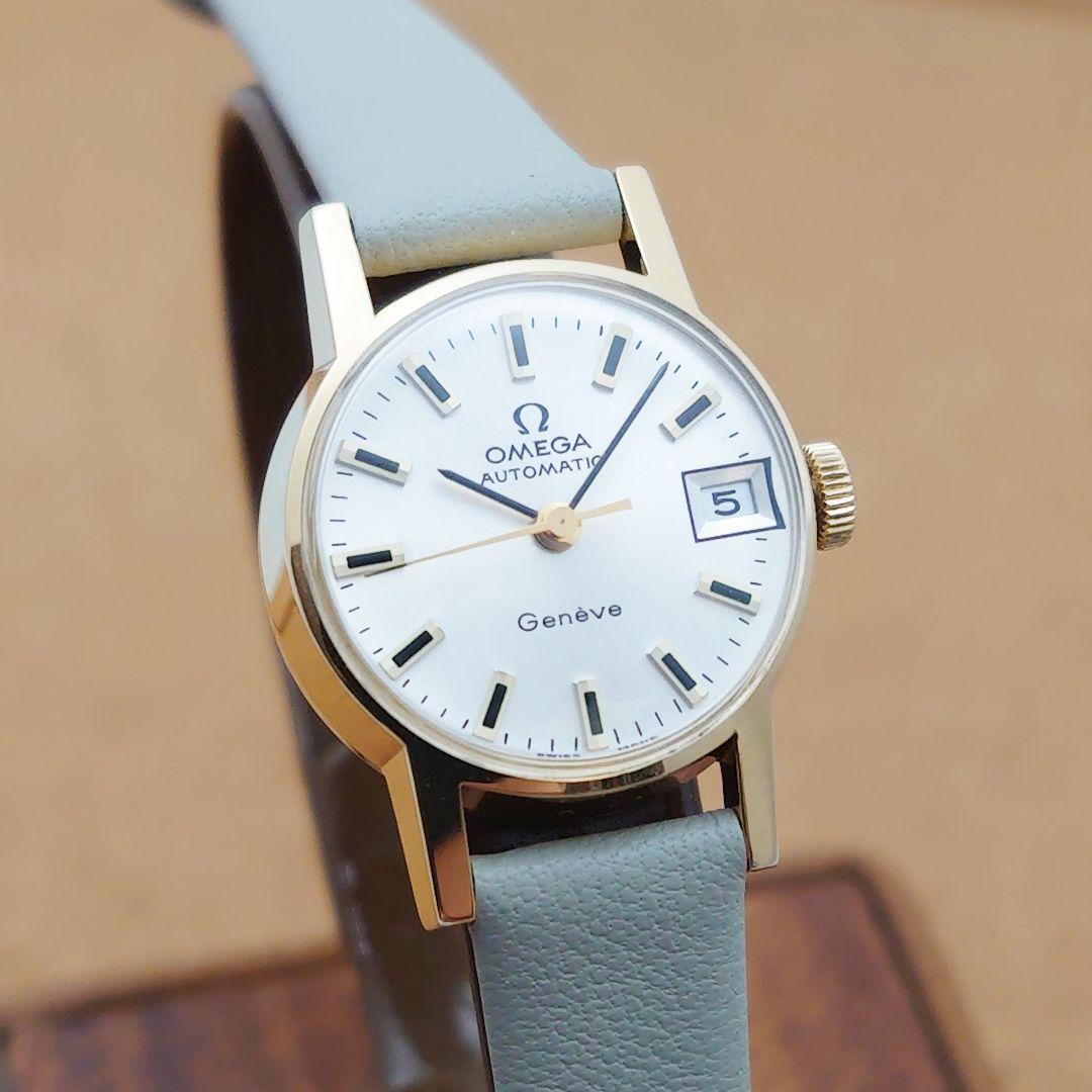 【オーバーホール済み】オメガ ジュネーブ デイト 自動巻き レディース用 美品
