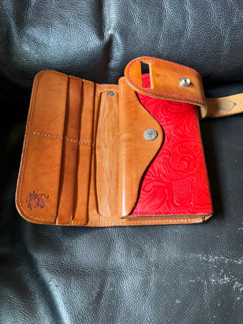 アルズニ　長財布　ペイズリー　ライダース美品　本日の昼迄