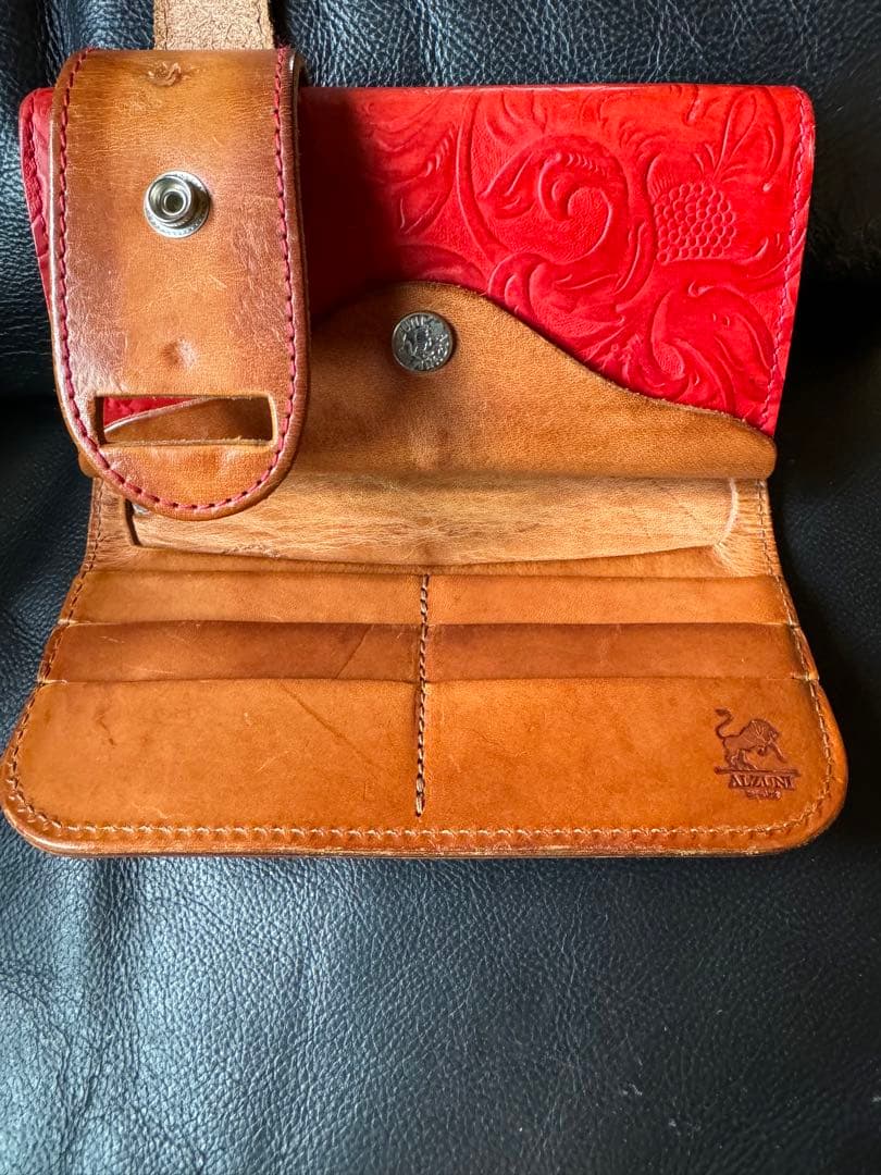 アルズニ　長財布　ペイズリー　ライダース美品　本日の昼迄