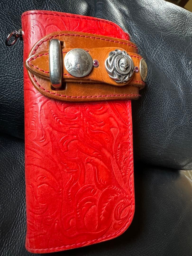 アルズニ　長財布　ペイズリー　ライダース美品　本日の昼迄