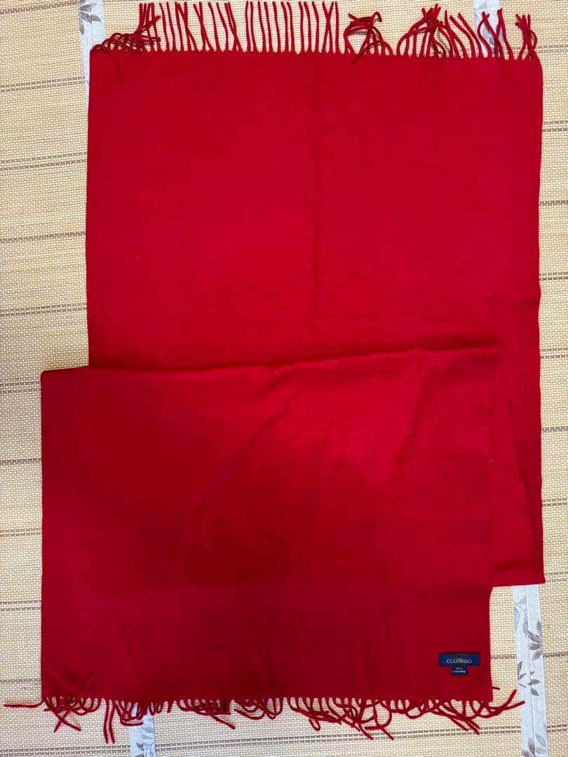 COLOMBO 100%カシミヤストール　赤