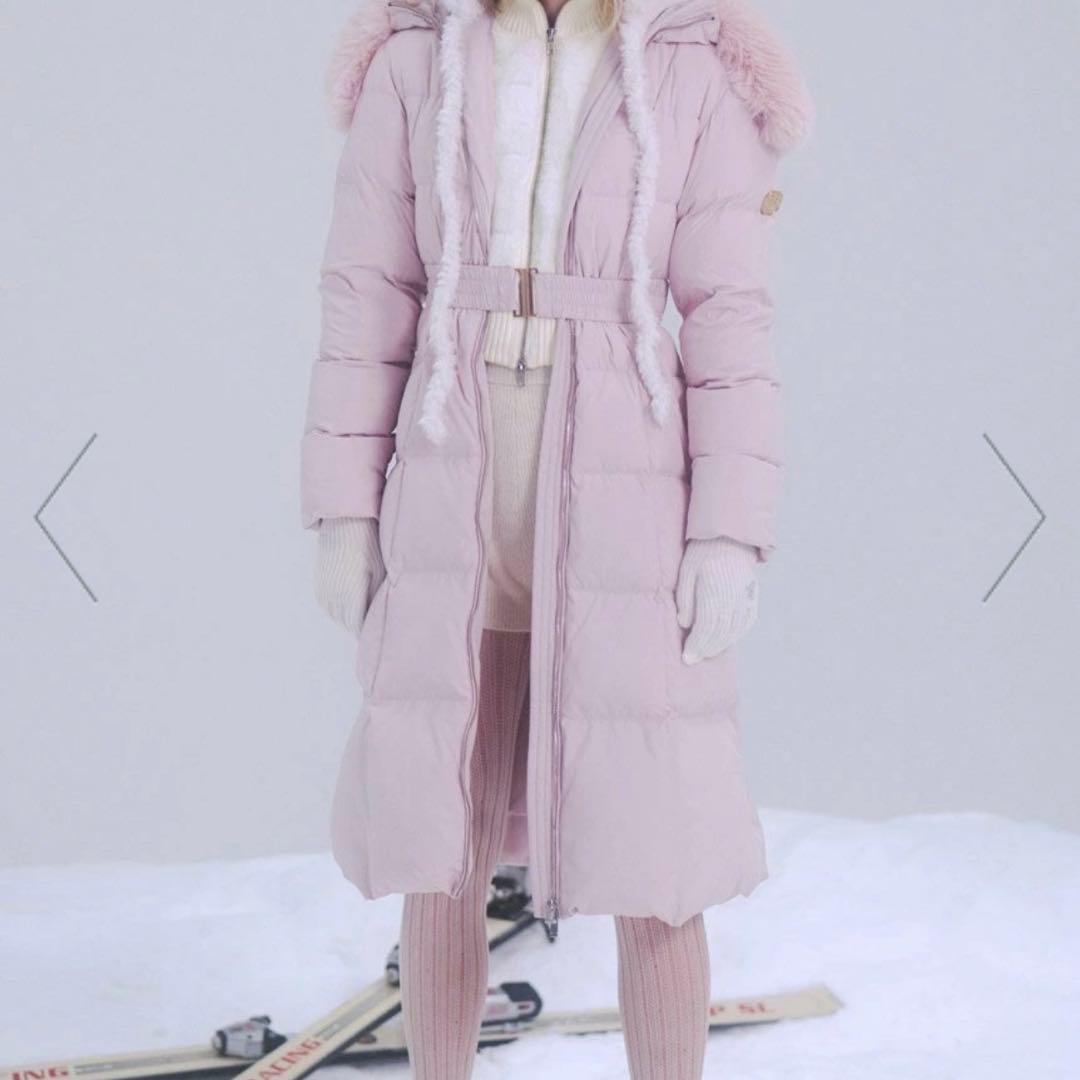 snidel スナイデル　スタイルアップフレンチダウンロングコート　ピンク