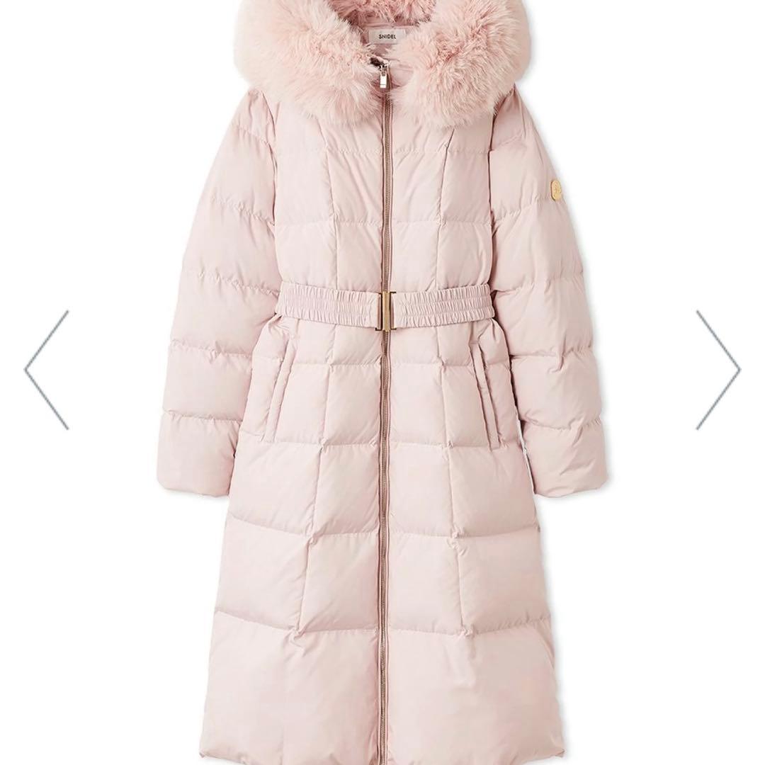 snidel スナイデル　スタイルアップフレンチダウンロングコート　ピンク