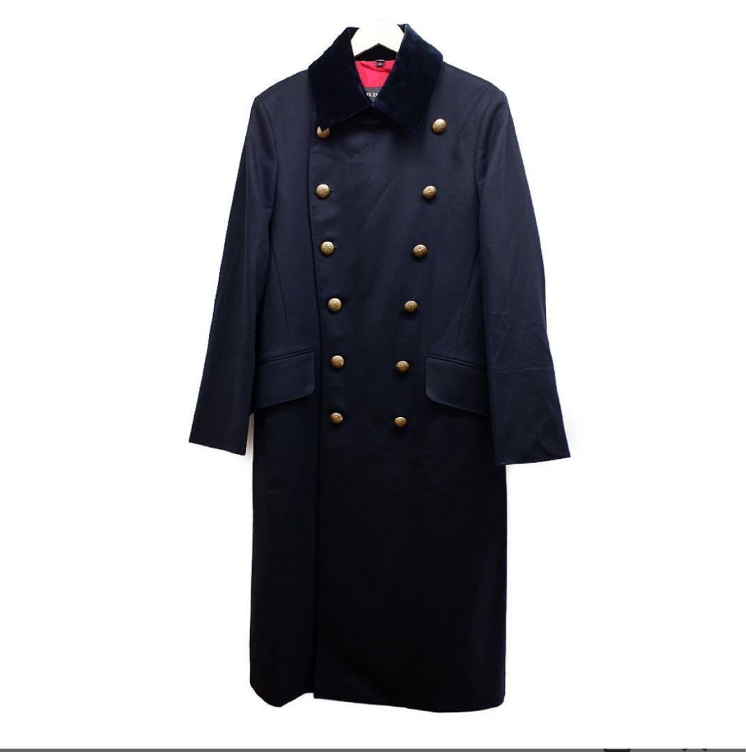 BURBERRY バーバリー ウール 金ボタン ナポレオン コート 46