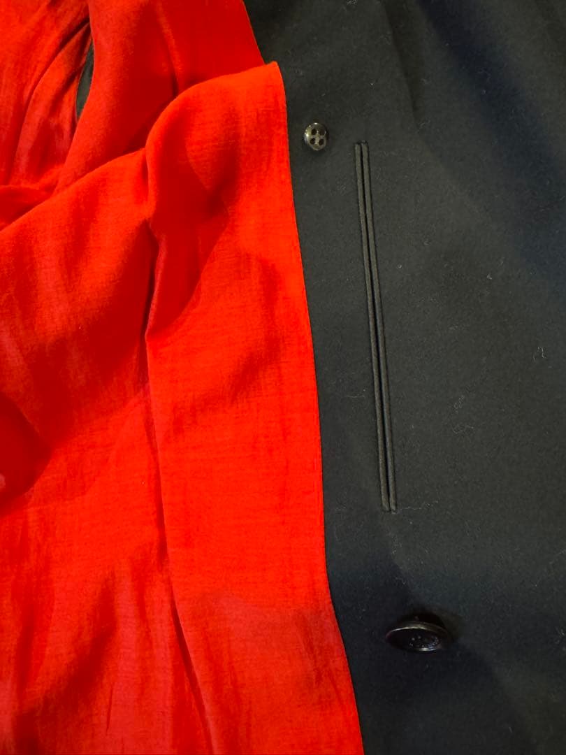 BURBERRY バーバリー ウール 金ボタン ナポレオン コート 46