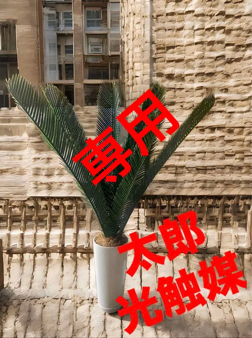 光触媒　人工観葉植物　ウォールグリーン　フェイクグリーン　花器付アレカヤシ100