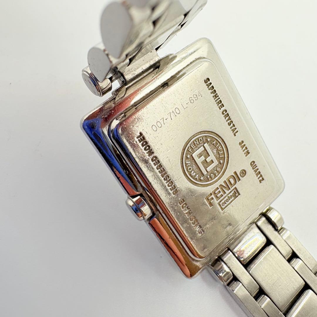 FENDI フェンディ 稼働 腕時計 シルバー 希少 レディース レア スクエア