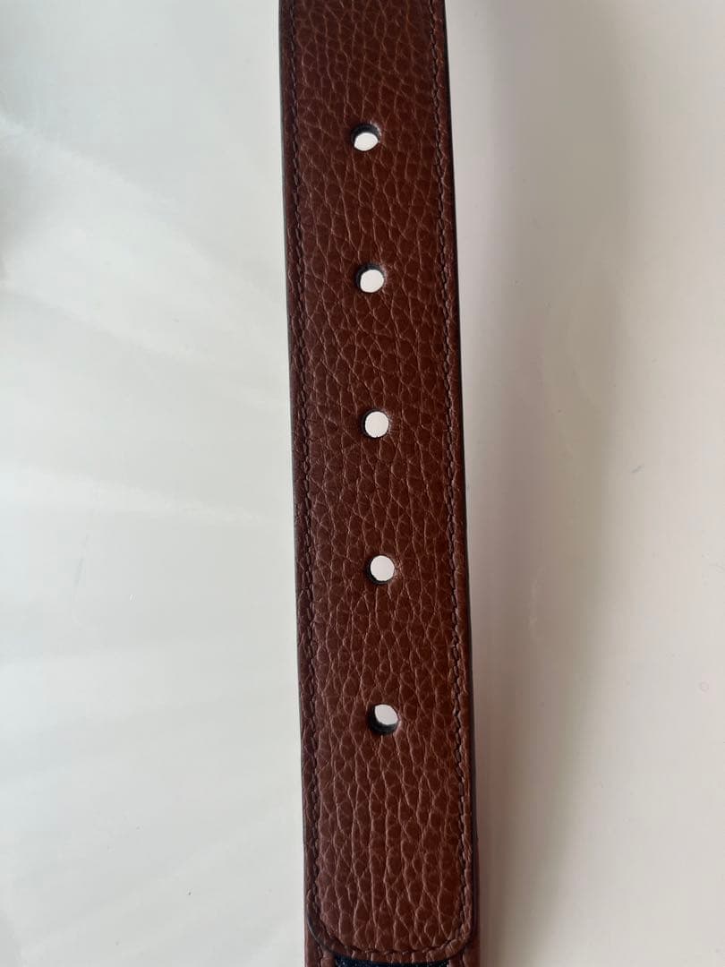 小物 takashiGUCCI Denim & Leather Belt