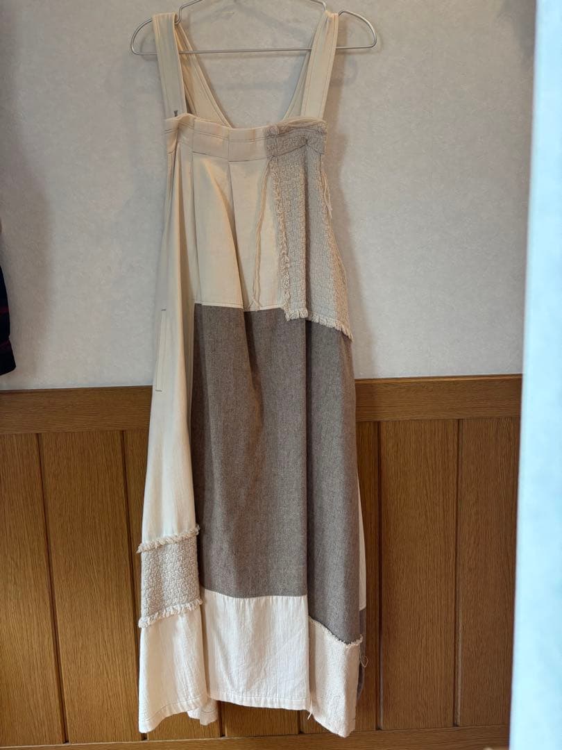 ワイズ　y's サロペット　スカート　 ジャンパースカート　パッチワーク
