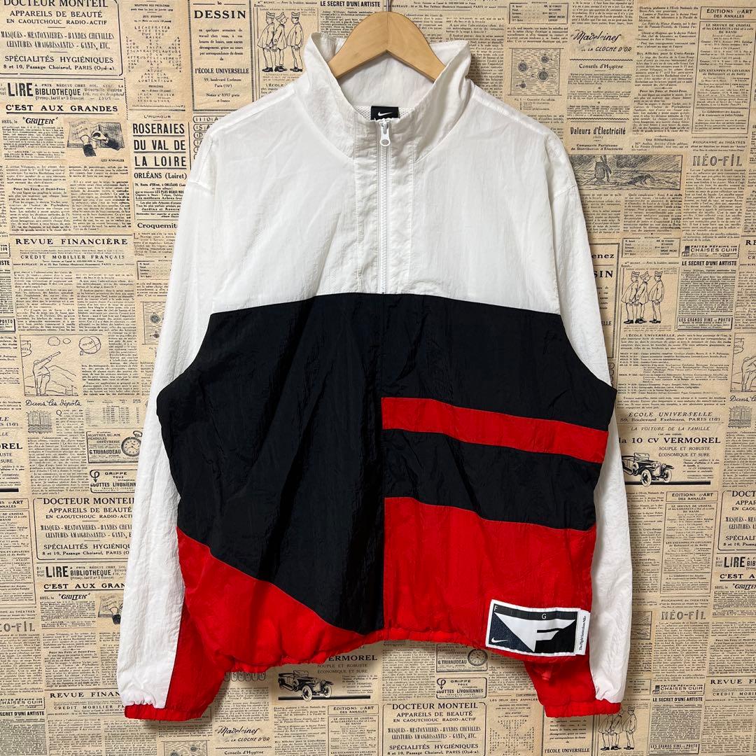 美品　NIKE FLIGHT ナイロンセットアップ　ハーフジップ　XL