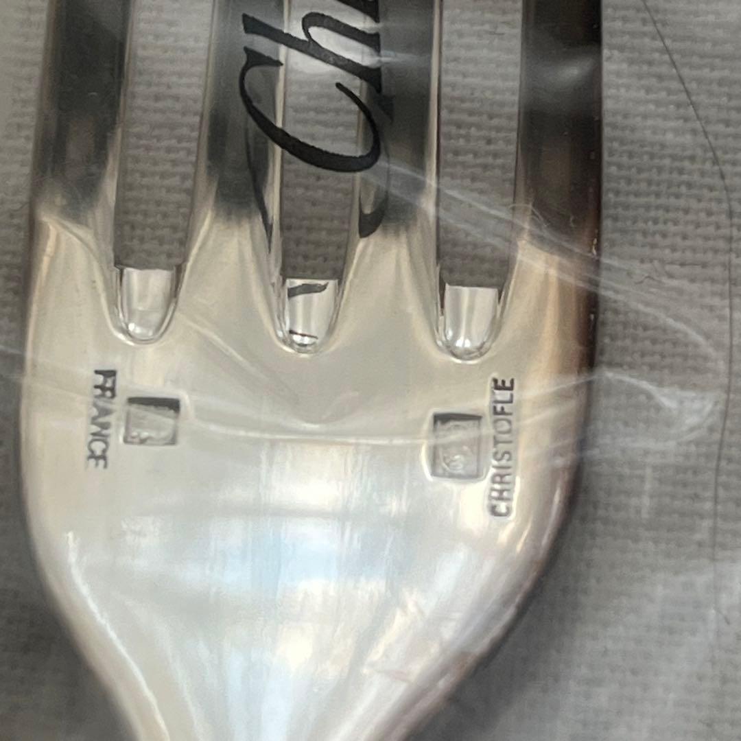 未使用品 クリストフル タリスマン 七宝 ディナーカトラリー スプーン