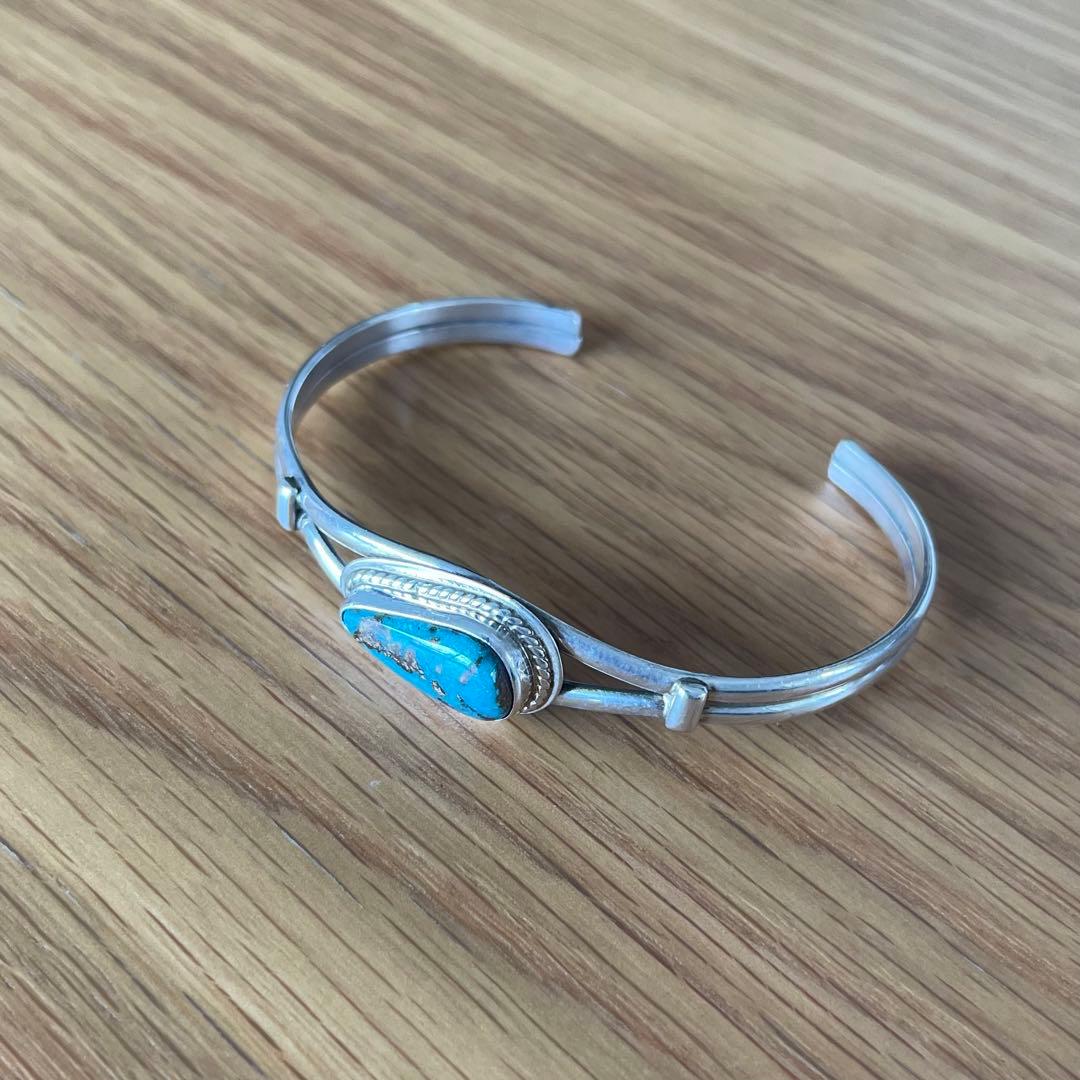 アクセサリー vintage turquoise silver925 bangle