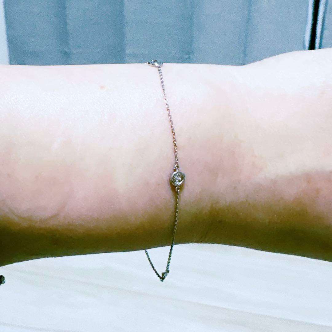 あんころ プラチナ850.ダイヤ0.3ct ブレスレット