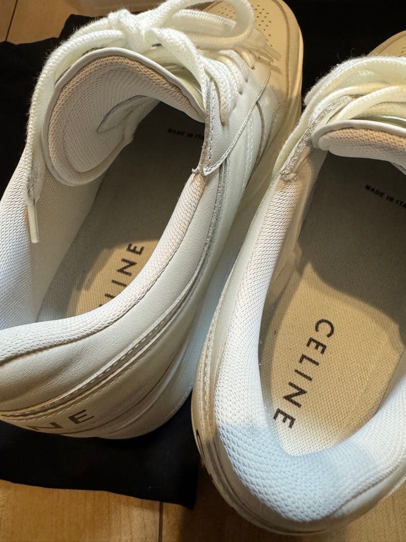 CELINE ブロックスニーカーウェッジアウトソール 厚底 スニーカー 37cm
