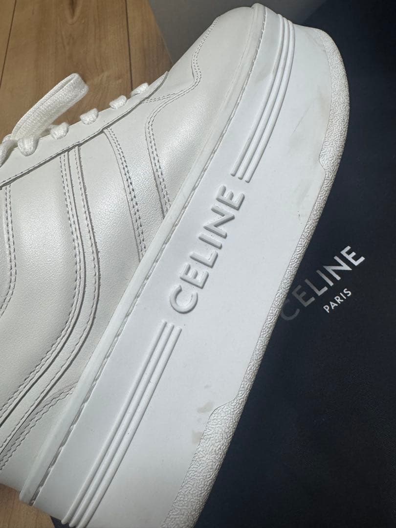 CELINE ブロックスニーカーウェッジアウトソール 厚底 スニーカー 37cm