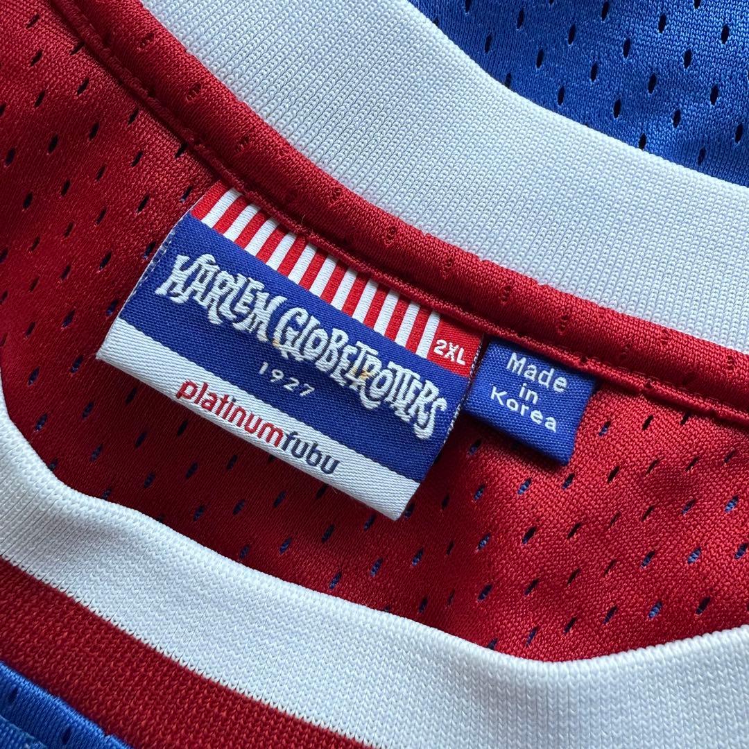 プラチナムフブ ハーレムグローブトロッターズ バスケ ゲームシャツ 00s