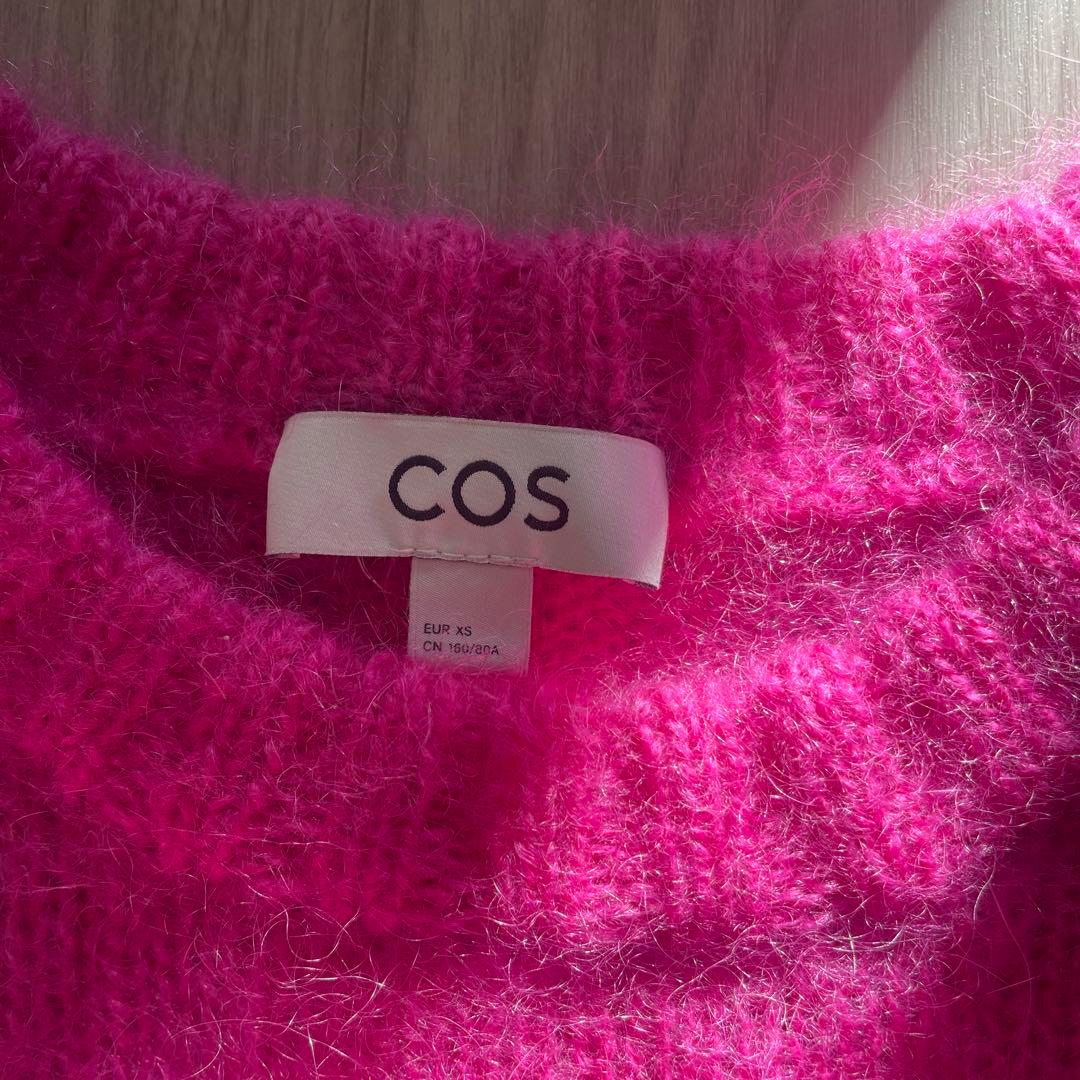 COS ピンク 長袖ニット