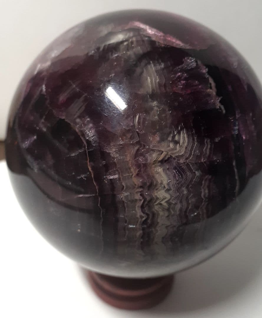 お値下げ！　紫色天然石　丸玉　直径8.7cm　重量1150g