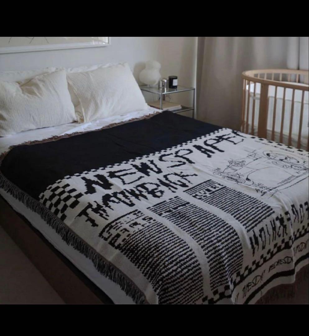 【新品未使用】Ameri vintage ノベルティ マルチブランケット ラグ