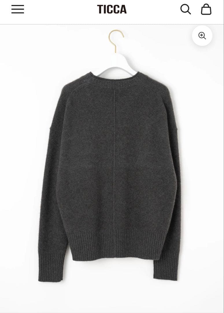 TICCA ヤククルーネックプルオーバー ➕スヌード