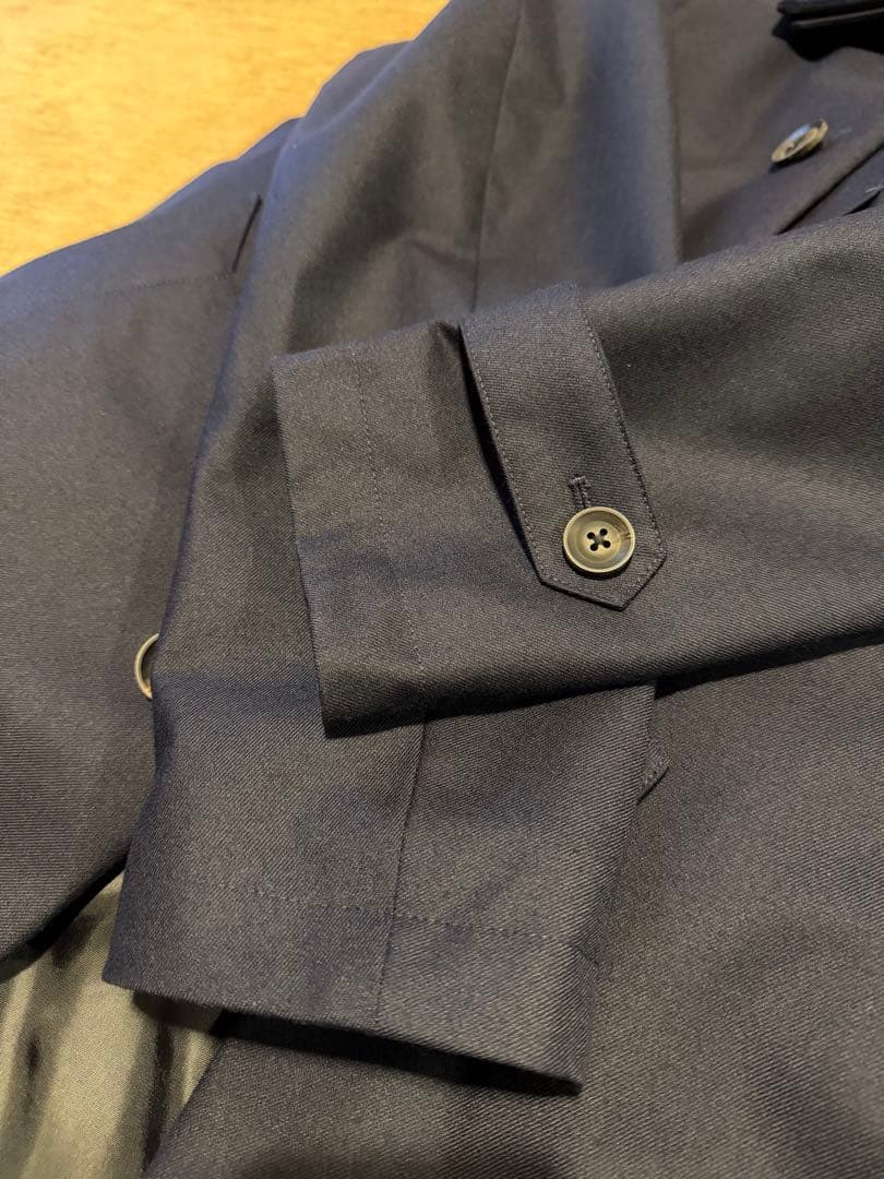 美品 ナノユニバース× 西川ダウン 3way ステンカラーコート 濃紺