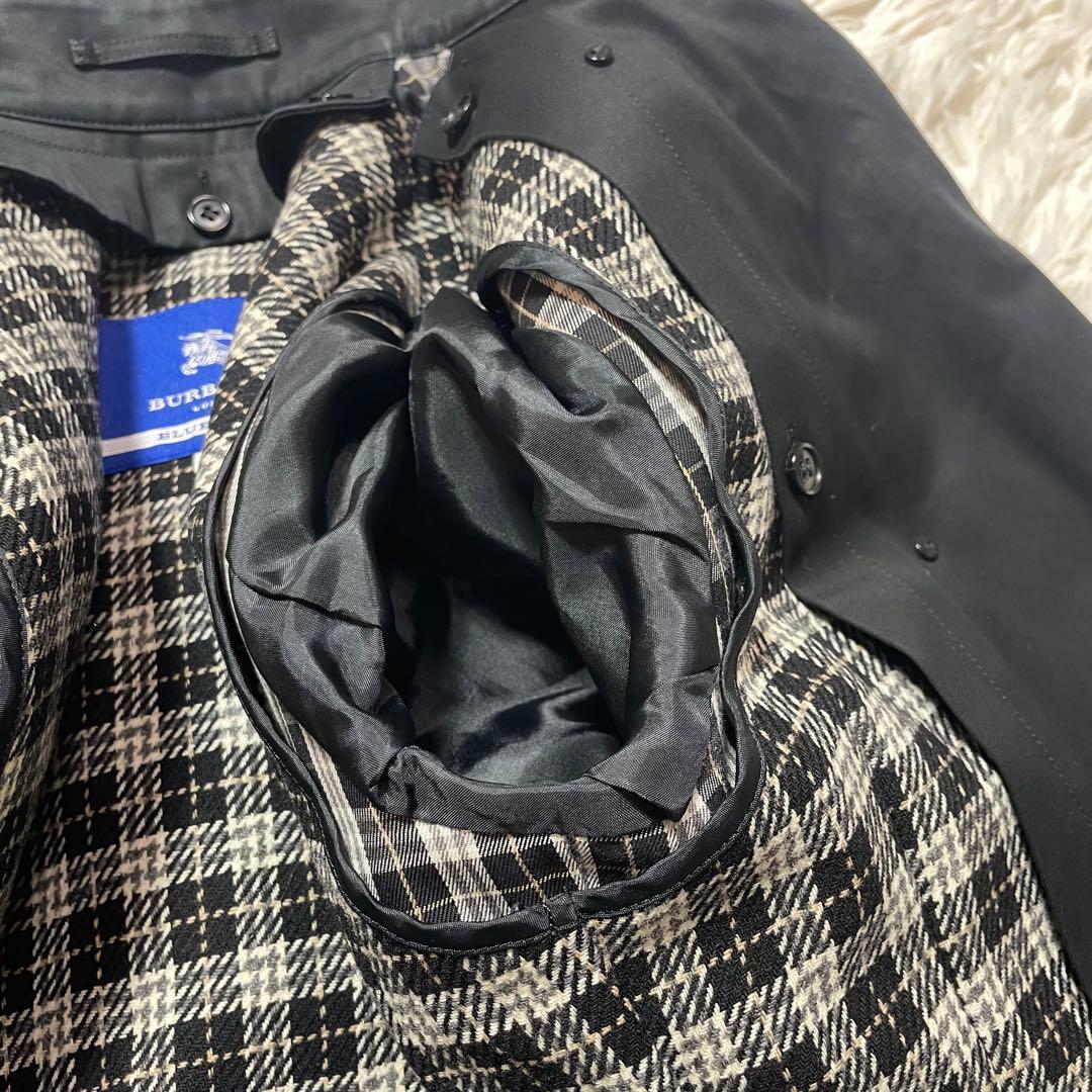 バーバリーブルーレーベル トレンチコート ライナー付き 黒